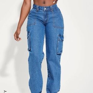 Women's Side Pocket Cargo Jeans